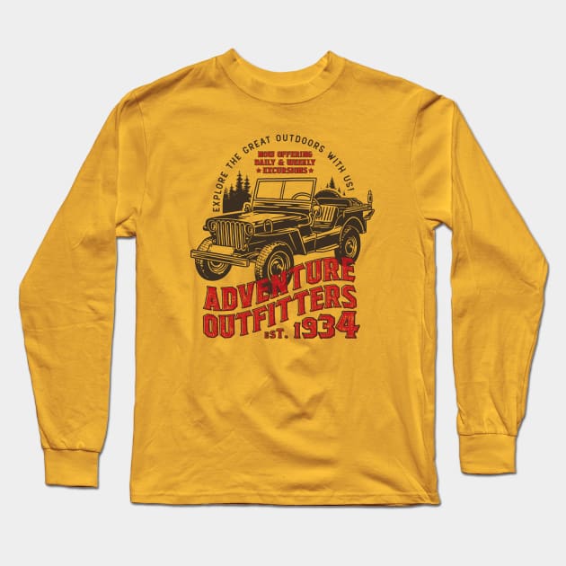 Adventure Outfitters Long Sleeve T-Shirt by jepegdesign